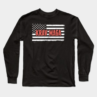 American Flag | Krav Maga Martial Arts Long Sleeve T-Shirt